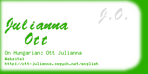 julianna ott business card